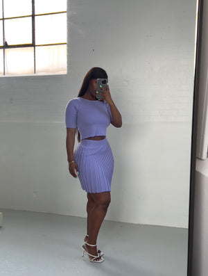Malia Pleated Skirt Set
