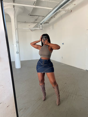Dina Denim Skirt Set