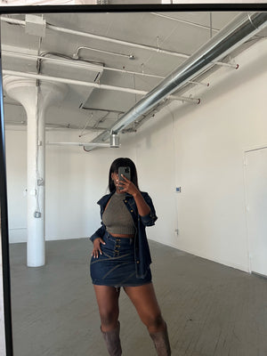 Dina Denim Skirt Set